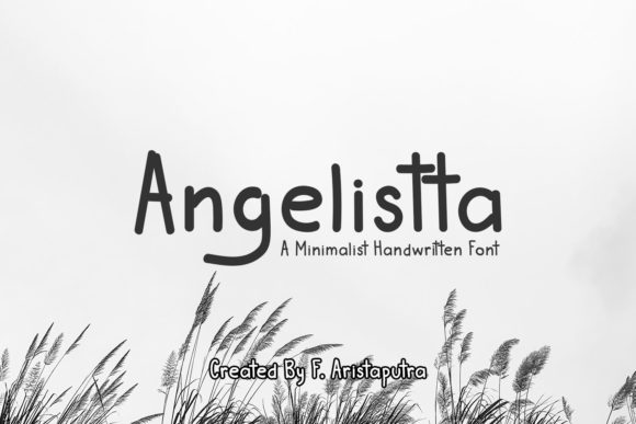 Angelistta Font: A Minimal Typeface for Creative Crafts