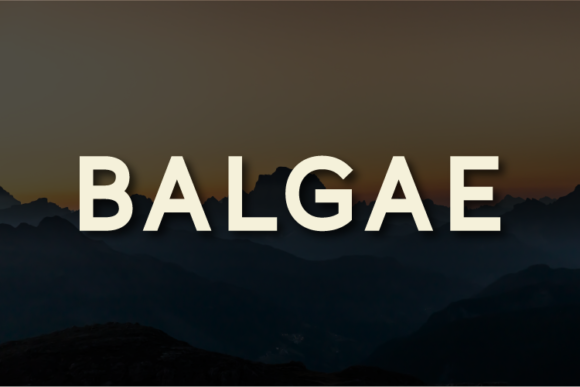 Balgae Font: A Modern Sans Serif for Digital Designers