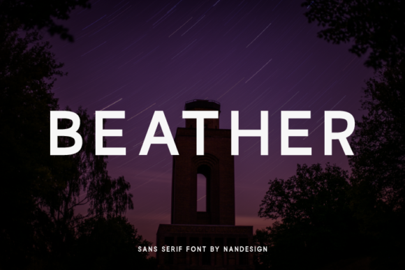 Beather: A Modern Typeface for Digital Marketing