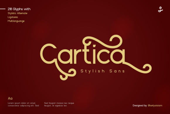 Cartica Font for Creative Projects