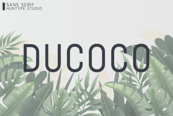 Ducoco: A Smooth Sans Serif Font