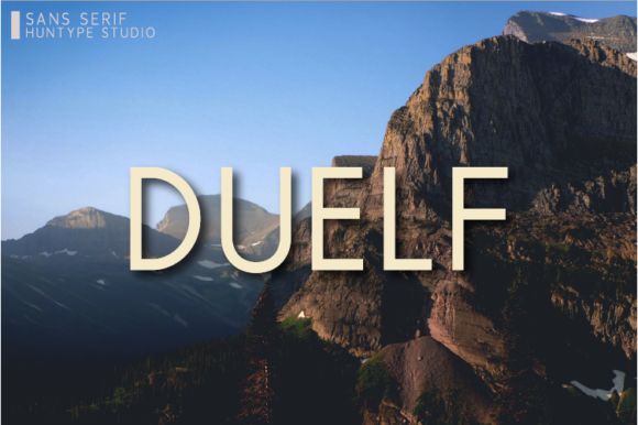 Duelf: A Modern Sans Serif for Creative Projects