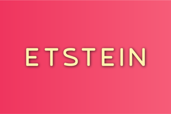Etstein: A Clean Sans Serif Font for Creative Projects