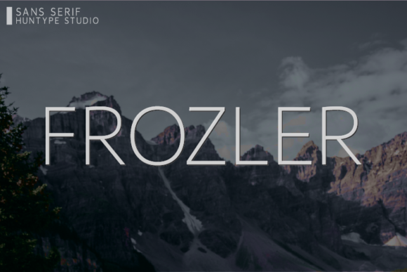 Frozler: A Versatile Sans Serif Typeface for Creative Makers