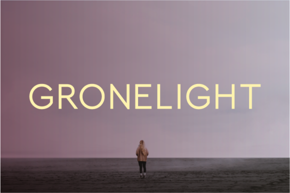 Gronelight: A Clean Typeface for Better Reading