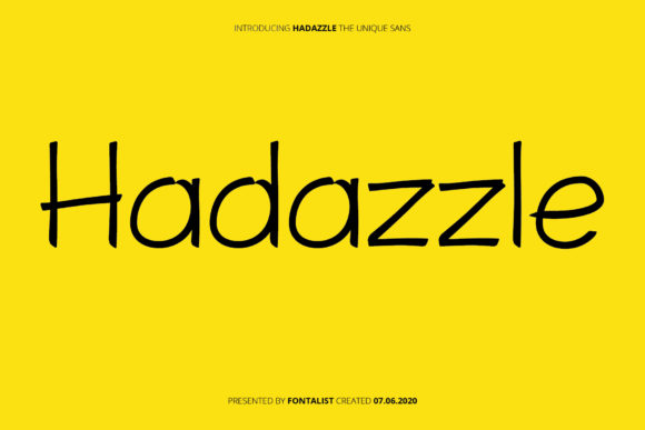 Hadazzle: A Modern Sans Serif for Web Design