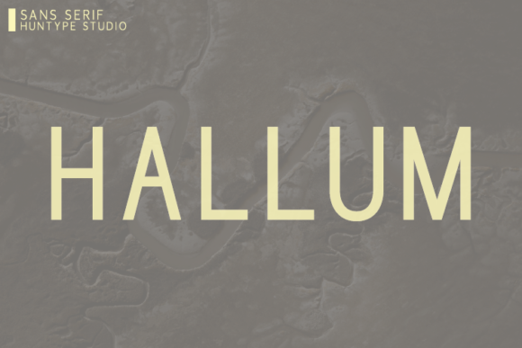 Hallum: A Clean Sans Serif for Creative Campaigns