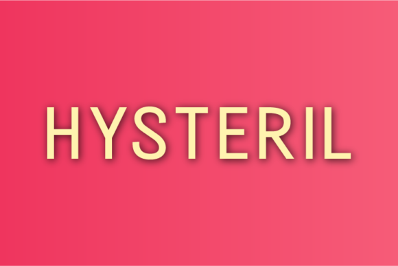 Hysteril: A Modern Sans Serif for Editorial Design