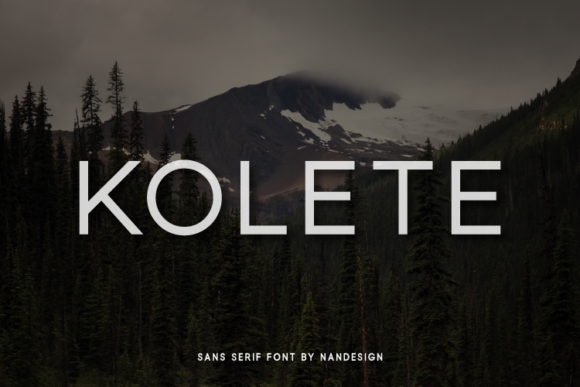 Kolete: A Modern Sans Serif for Editorial Design