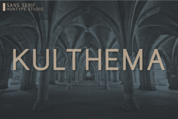 Kulthema: A Minimalist Sans Serif for Creative Projects