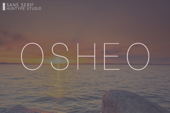Osheo Font: A Modern Sans Serif for Craft Creators