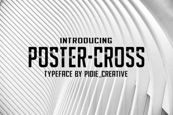 Poster Cross: A Clean Sans Serif for Creative Projects