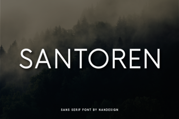 Santoren: A Clean Sans Serif Font for Crafters