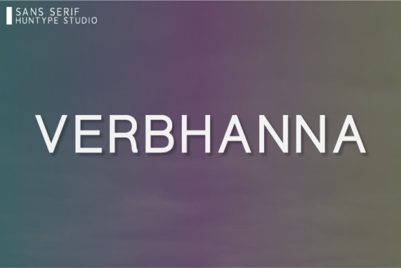 Verbhanna: A Modern Sans Serif Font